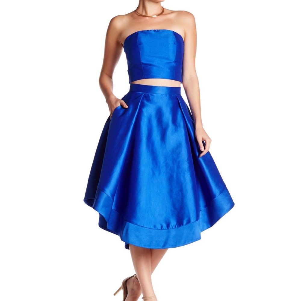 Gracia Blue High Low Dress